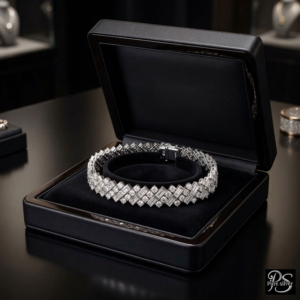 925 sterling silver zircon bracelet elegant minimalist jewelry