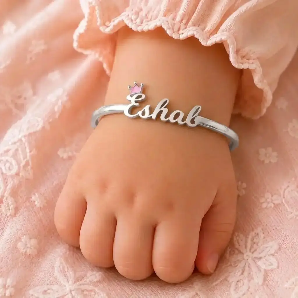 Eshal Name Bracelet for Baby Girls