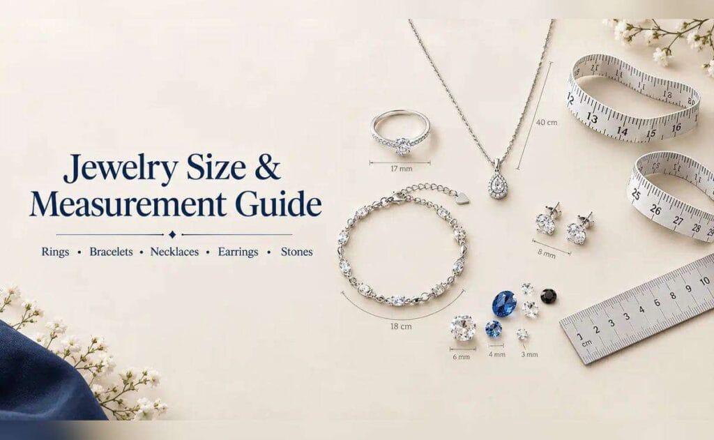 Ring size chart Pakistan and silver jewelry size guide